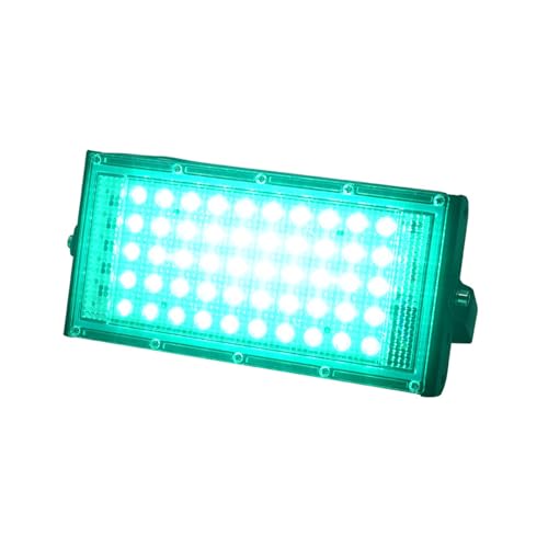 Foco reflector LED RGB superbrillante de 50 W para exteriores, resistente al agua IP66, para césped, para galerías, iglesias, bodas, cumpleaños, fiestas, iluminación de escenarios. (Verde)