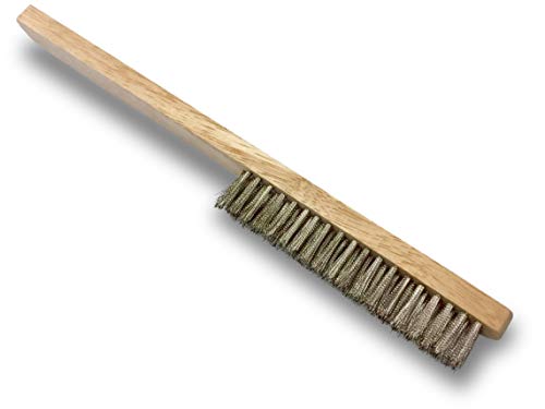 Brosse fine de bijoutier | Garnissage inox fin | Nettoyage et brossage des bijoux, argenterie et objets d'art fragiles | Kibros 8BJIb