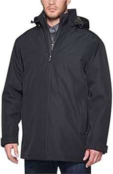 Weatherproof Men's Stretch Tech Double Layer Jacket (Black,S