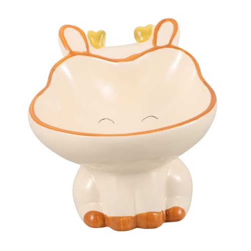 VILLFUL 陶器 猫 ボウル フード ボウル 猫 ボウル 犬 ボウル フード用 飼育 猫 フード ボウル 子猫 ボウル 猫 フード 皿 犬 ガジェット 猫 フード 皿 陶器 犬 水 ボウル 陶