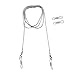 Toyvian Stainless Steel Eyeglass Strap, Fashion Snake Chain Style, Universal Fit for Reading Glasses, Outdoor Activities (Silver)