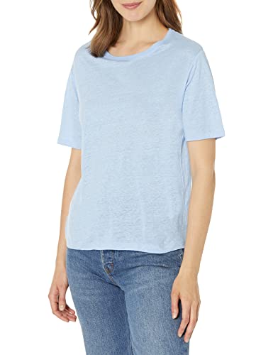 Image of Vince Women's Linen S /S Relaxed Crew