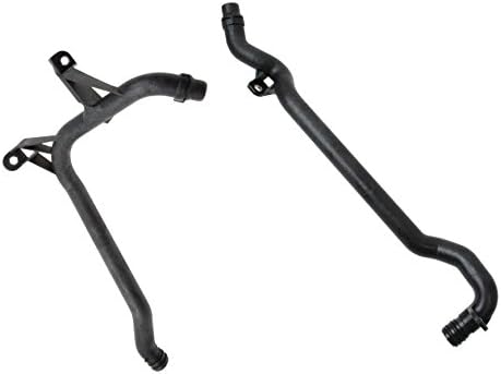 Set of 2 Water Pipes + Seals Coolant Hose to Engine Block & Heater Inlet for BMW