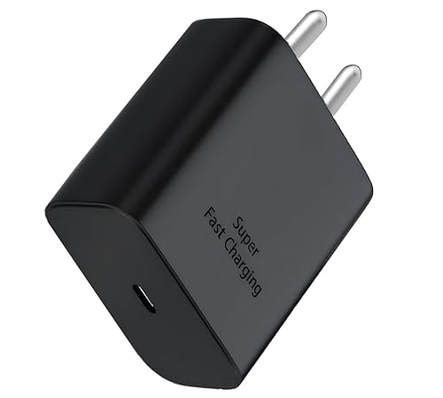 Image of Samsung 45W Charger with 1M Type C 1M Cable for Galaxy S25 /S24 /S23 /S22(Plus /Ultra /Fe) Z fold /flip,6,5,4,3, Tablet S10 Ultra /S10+ /S10 /A9+ /A9 / Note 20 /20+ /10 5G /S9 /S8 45watt Fast Charger Adaptor-Black