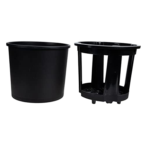 SUPVOX 1 Juego Olla de Patatas macetas Extra Grandes para Exterior jardineria Accesorios Plant Pot Herramienta casera para Plantar maní Cubo de Crecimiento Vegetal páginas Black