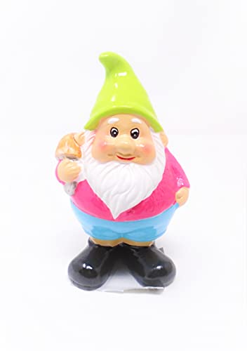 Gnome Claus Gnome (1 Unit) 17 cm Mystical Garden Figurine Spirit Gift Statue Fun Friends Elves Ornament, White