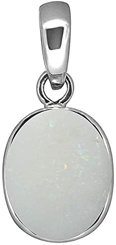 Médaillon opale naturelle plaqué argent pendentif mixte 3.00 Ratti