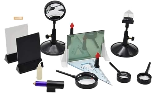 Kit d'expérimentation optique 7 en 1 avec prisme et lentilles pour imagerie