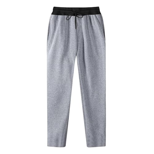 Baggy Sweatpants Men Pull On High Waist Fleece Jogger Sweatpants Casual Loose Fit Workout Sweat Pants with Pockets4