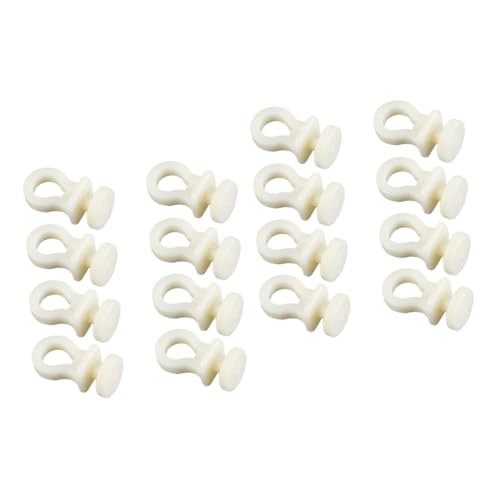 PRETYZOOM 2sets Curtain Wheel for Bathroom Drapery Track Rollers Mute Curtain Rail Track Curtain Track Carrier Rod Slides for Curtain Wheel Carriers Drapery Curtain Rail Runner Beige 100pcs*2