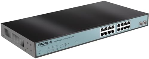 18 poorten 2.5G Umanaged Ethernet-switch, 16 x 2,5 G Base-T-poorten, 2