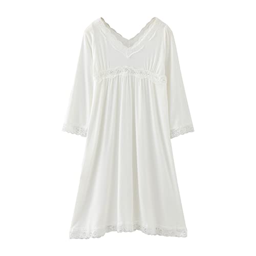 Kids Girls Satin Nightgown Spring Sleep Dress Long Sleeve Satin Nightdress Sleepwear Solid Color Pajama Shirts