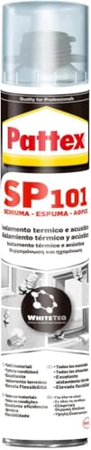 Pattex SP101, Schiuma poliuretanica monocomponente, Schiuma espansa multimateriale, Poliuretano espanso schiuma isolante a elevata efficienza acustica e termica, 1 Cartuccia da 750 ml