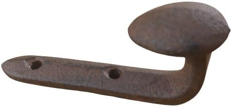 Midwest Craft House 10 Pack Cast Iron Railroad Spike Coat Hooks, Hall Tree Hooks, Utility Hooks, Decorative Hooks, Towel, Bag, Backpack