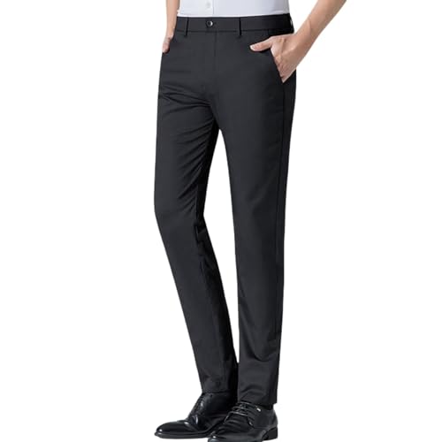 Generic Flexcomfy Mens Pants, Flexcomfy High Waist Straight Fit Stretch Pants, Lightweight Casual Work Pants Golf Trousers