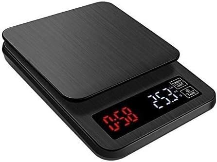 para Cocina y joyería Báscula de Cocina para Alimentos Báscula de pesaje Báscula electrónica Digital con Temporizador Toma de Corriente USB Báscula para joyería Alimentos Café