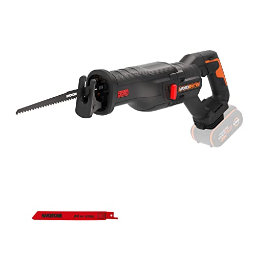WORX WX516.9 NITRO Akku-Säbelsäge 20V - stark bürstenloser Motor - schneller Sägelblattwechsel -...