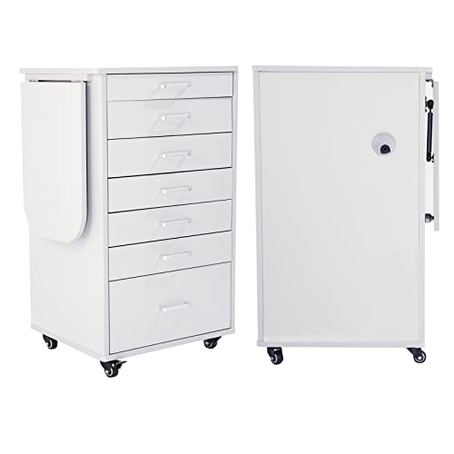 Forimo MOBILE CABINET CART022 Medical Dental Assistant'S Mobile Cabinet Alabama Cart Utility Cart 5 Drawer W/Side Shelf. Professional Utility Cart thumb #7