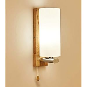 Lampada da parete soggiorno sfondo corridoio camera da letto camera dei bambini lampade da comodino decorative in legno massello