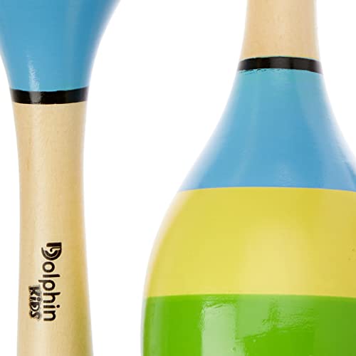 Maraca Infantil Madeira Par DOLPHIN 8464