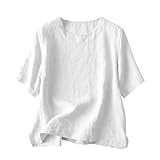 Coupe ample et col rond pour un maximum de confort : la coupe ample et généreuse de cette tunique permet une liberté de mouvement illimitée et une sensation de confort aérée car le tissu ne colle pas au corps. Le col rond sobre souligne le design minimaliste et fait de ce chemisier un basique intemporel.