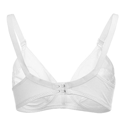BOTEGRA Still-Umstands-BH, weicher und hautfreundlicher Still-BH für Frauen, gesund und hoch atmungsaktiv zum Stillen, Schlafen und Schwangerschaft(White, 38/85) Cover