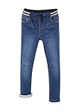 Gerade Jungen Sweathose, Denim-Optik