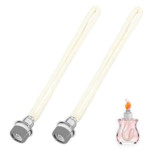 Pretify Lot de 2 Meche Lampe pour Berger de Rechange, Brûleur Catalytique 17mm pour Lampe a Huile, Accessoire Aromathérapie pour Purifier l'air Ambiant,...