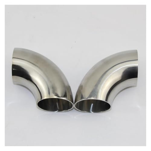 Embout échappement inox 32mm anti-rouille pour réparer un silencieux usé à 90°