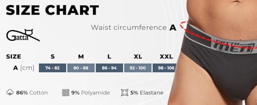 GATTA męskie majtki COTTON SLIP, slipy, slipki bawełniane z dodatkiem elastanu i poliamidu, szeroki ściągacz, wygodne, elastyczne, miękkie, miłe