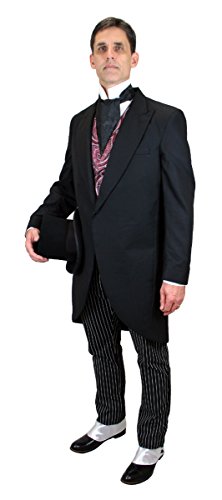 Historical Emporium Men's Traditional Tuxedo Cutaway Coat