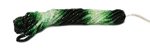 Emerald Shaded Faceted Rondelles pour créer un collier d'été bohème chic