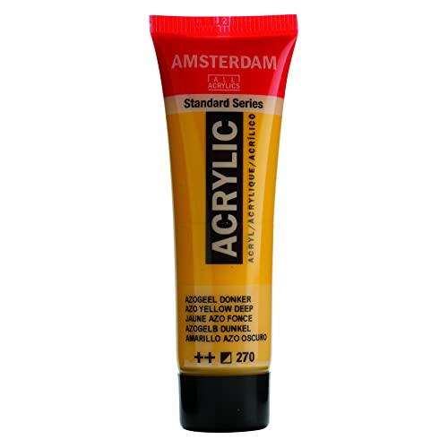 Amsterdam - Tubo De Pintura Acrílica De 20 Ml Ámsterdam Amarillo Azo Oscuro En Oferta Royal Talens Amsterdam 20Ml Azo Yellow Dp