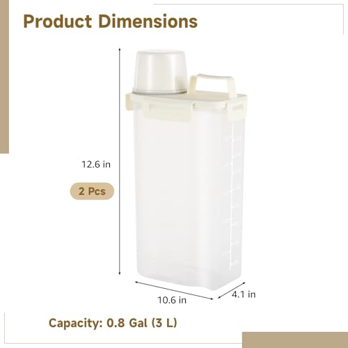 Contenedor de Almacenaje para Arena de Gato 0.8 Gal Transparente miniatura 5