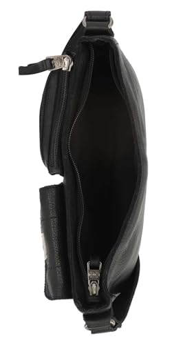 Harley-Davidson Women's Washed Genuine Leather Shoulder Bag Purse - Black3