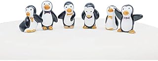 Anniversary House BX311 Penguin Plastic Cake Topper Picks-6 Pcs
