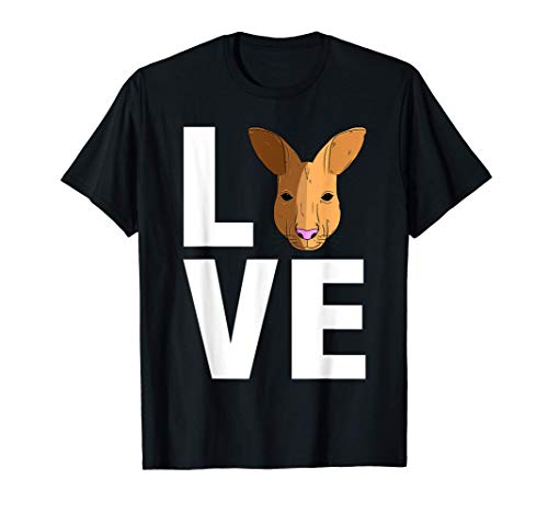 Loves Kangaroo Tee Shirts Funny Kangaroo Love Camiseta
