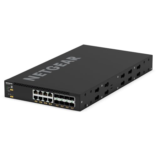 Image of NETGEAR M4350 Series M4350-8X8F 16 Port Switch XSM4316-100NES | L3 Managed Stackable | 8x10GBase-T + 8x1G /10G SFP+ | Rack-Mountable | Cloud Care's 3 Year Warranty SupportPlus Included