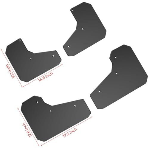 Image of 4PCS Mud Flaps for 2024 2025 Tesla Cybertruck,All Weather Fender Front & Rear Mud Grards for Cybertruck Accessories