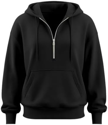 Plus Size Zip Up Hoodies For Women Casual Athletic Sweatshirts with Pockets — view 6