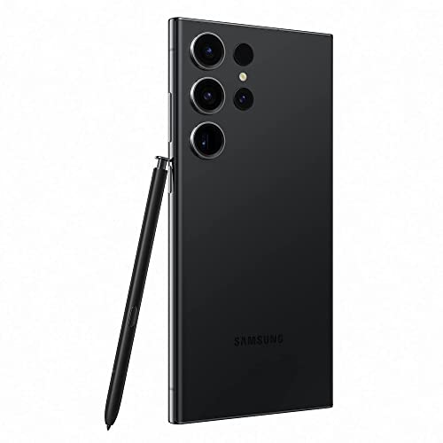 جوال سامسونج جالاكسي S23 الترا، ذاكرة رام 12 جيجا وذاكرة داخلية 512 جيجا، لون اسود فانتوم، إصدار عالمي، شبكة الجيل الخامس 5G، ثنائي شرائح الاتصال، هاتف ذكي بنظام اندرويد