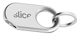 Slice Slicer Pro Box Cutter | Ceramic Keychain Knife and Heavy Duty Micro Cutter | Lasts 11x Longer than Metal | Silver