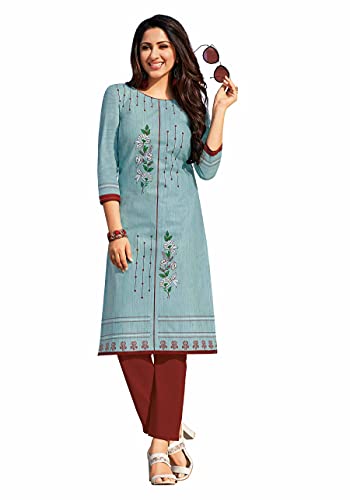 Miraan Women's Cotton Printed Readymade Kurti