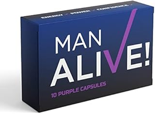 Man Alive, Natural Energy Supplement, 10 Purple Capsules