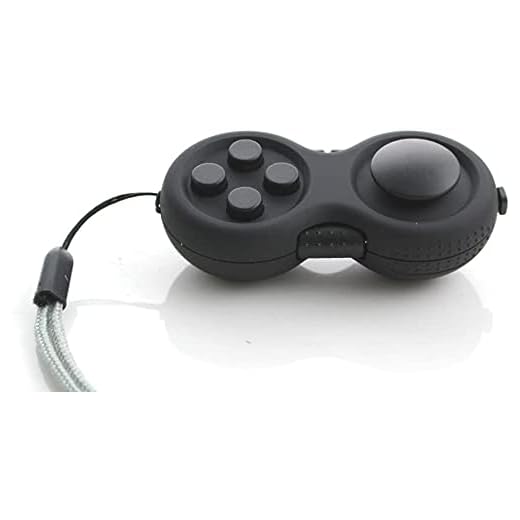 lifcasual Fidget Pad para crianças e adultos - Brinquedo controlador Fidget - - Str Relief Fidget Toys - Portable Fidget Finger Toy - Ideal Controller Game Pad com 8 funções Fidget (Bla)