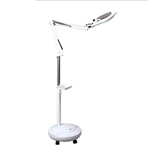 18X Lampe Loupe Hauteur Librement Réglable Sur Pied Esthetique Frontale Lampe Loupe Sur Pied Pour Broderie Medical Lumière Froide Led pour Instituts de Beauté Manucure Tatouage Soins de la peau