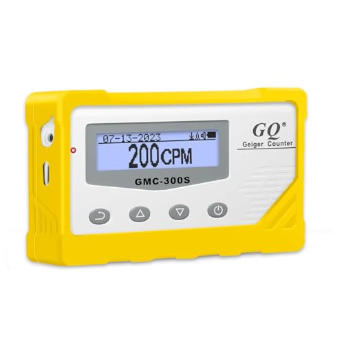GQ GMC-300S Digital Nuclear Radiation Detector Monitor Meter Geiger Counter Radiation Dosimeter (Yellow Silicon Case)