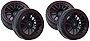 SEEU. AGAIN 4 Pack 12mm Hex Wheel Rims & Rubber Tires Compatible with RC 1/10 On-Road Touring Car,144001 1/14 RC Car