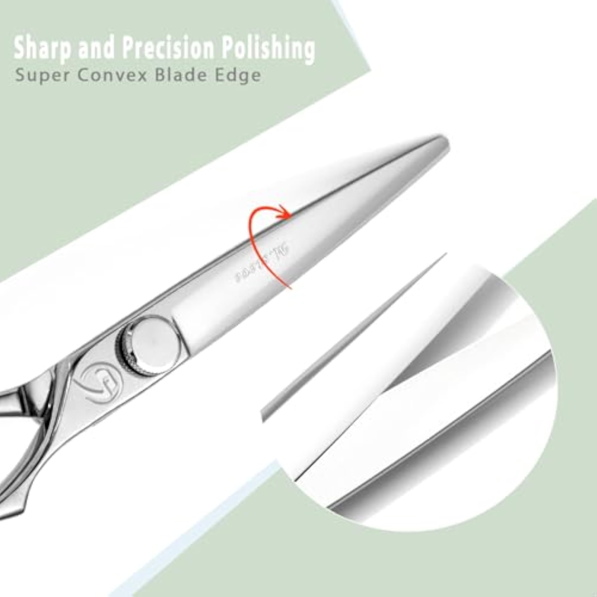 6" Professional Hair Cutting Scissors, 440C Steel