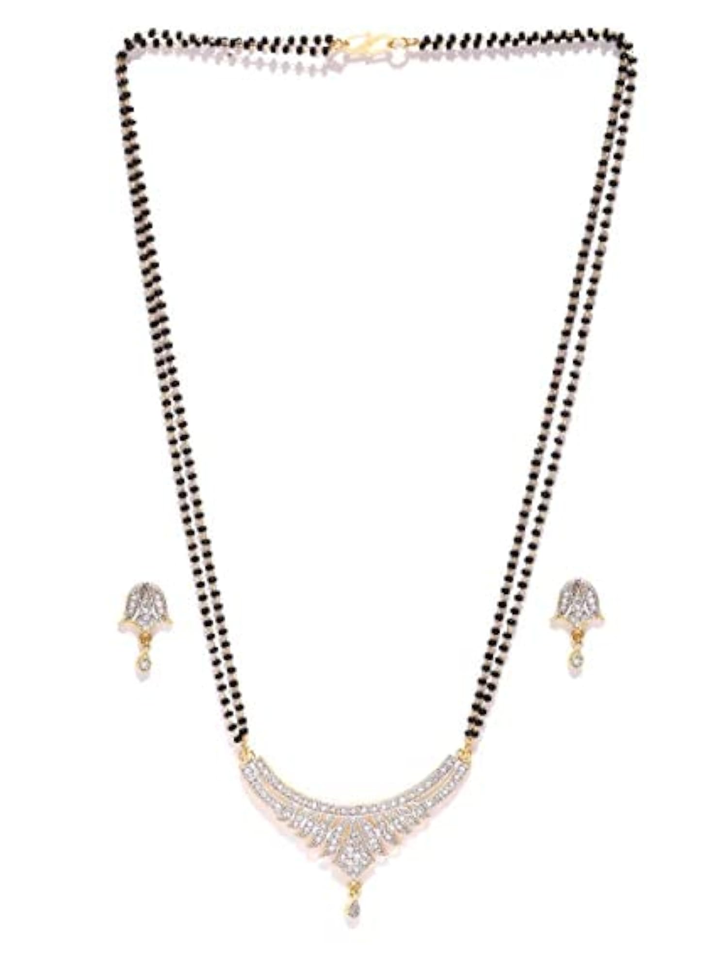 Fashionable Gold-Plated Mangalsutra Set - Pendant with Chain